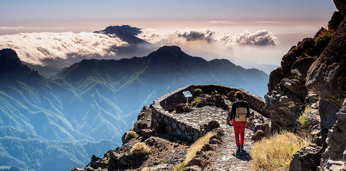 A view over Caldera de Taburiente National Park on La Palma, Canary Islands